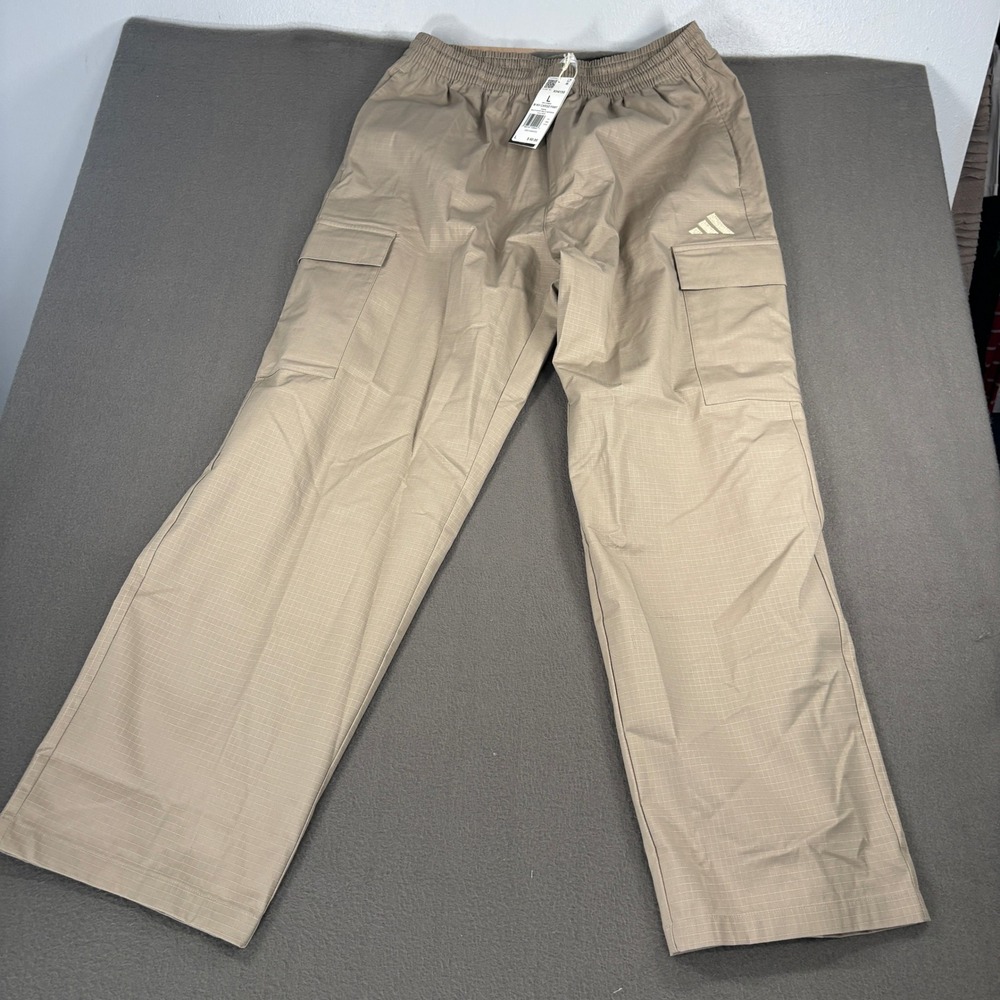 Adidas M WV Cargo Pant Men Size L Trace Khaki Woven Ripstop KH4159